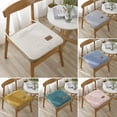 thumbnail image 2 of Yesbay Winter Chair Cushion Warm Sherpa Anti-Slip with Fixing Straps Square Shape Office School Car Chair Seat Pad Dinning Chair Protective Pad, 2 of 8