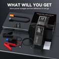 thumbnail image 3 of TRAKAR Car Battery Charger Jump Starter with Air Compressor, 5000A 150PSI (9.0 Gas/8.0L Diesel), 14.8V Jump Box Car Battery Jumper Starter Portable with Jumper Cables, LCD Display, Lights, 3 of 5