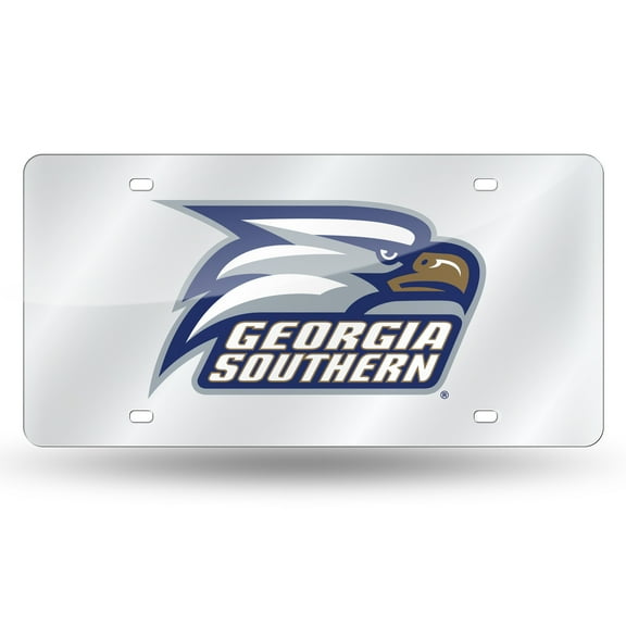 Georgia Southern Eagles Mirrored Laser Cut License Plate Laser Tag