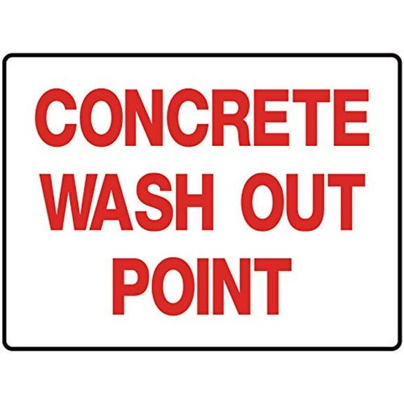 Directional/Warehouse Sign Concrete Wash Out Metal Plaques and Signs Size: 12 x 16 inch
