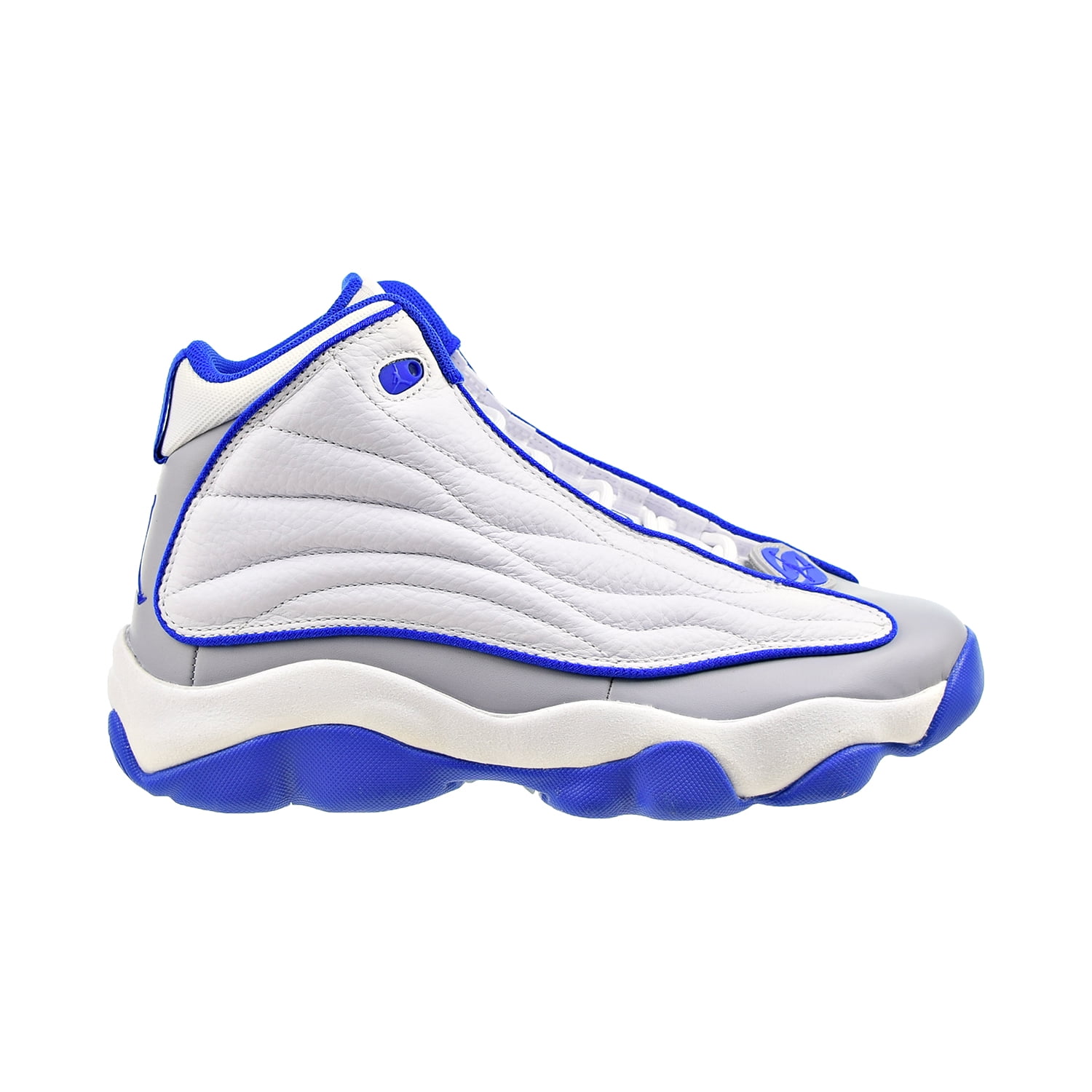 blue and white jordans pro strong