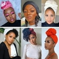thumbnail image 7 of Dalrosia 4PCS Head Wraps for Black Women African Head Wrap Lightweight for Women Long Plain Turban Hair Scarf Scarves, 7 of 7