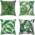 thumbnail image 1 of Linen printed pillowcase four piece set comfortable soft home decor detachable pillowcase, 1 of 4