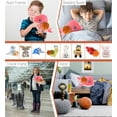 thumbnail image 5 of DolliBu Pink Narwhal Stuffed Animal with Basketball Plush - Soft Huggable Narwhal, Adorable Playtime Plush Toy, Cute Wildlife Gift, Plush Doll Animal Toy for Kids and Adults - 11.75 Inch, 5 of 6