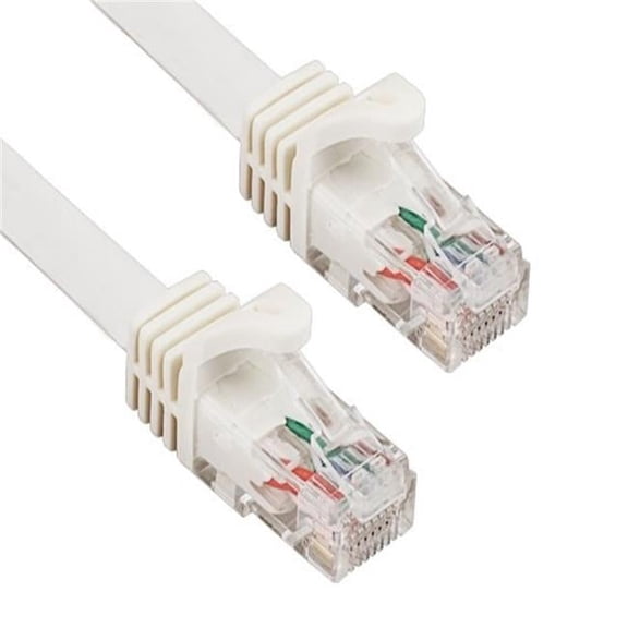 Sanoxy SNX-CBLR-C6110-8025 25 ft. Cat6a 600 MHz UTP Snagless Ethernet Network Patch Cable, White