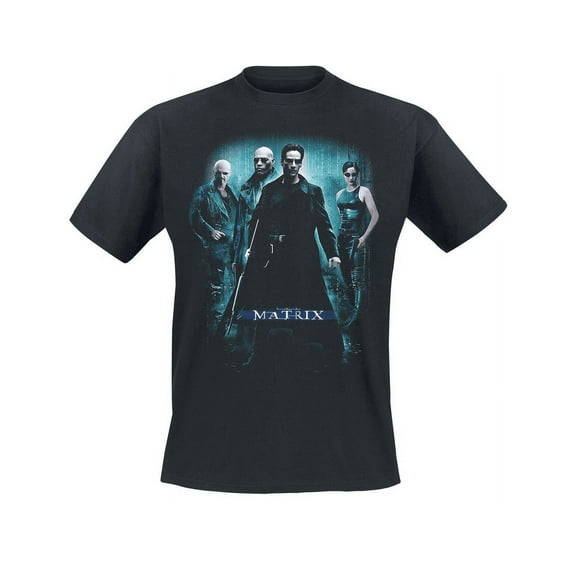 The Matrix T Shirt Group Movie Poster new Official Unisex Black