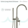 thumbnail image 6 of Ivy Freestanding Bathtub Faucet in Brushed Nickel, 6 of 11