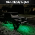 thumbnail image 4 of Juego de 10 luces LED para roca, tiras de luces, luces de paso de rueda, luces LED debajo de las luces de carretera para camiones, carros de golf, Jeep Wrangler, RZR, todoterreno, F150, F250, motocicl, 4 of 5