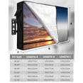 thumbnail image 7 of Outdoor TV Cover 52 to 55 Inch Weatherproof, Blue Grey Ocean Gradient Waterproof TV Screen Protector for Outside Decor with Zipper and Pocket 52"L x 30"H , Abstract Modern Art, 7 of 7