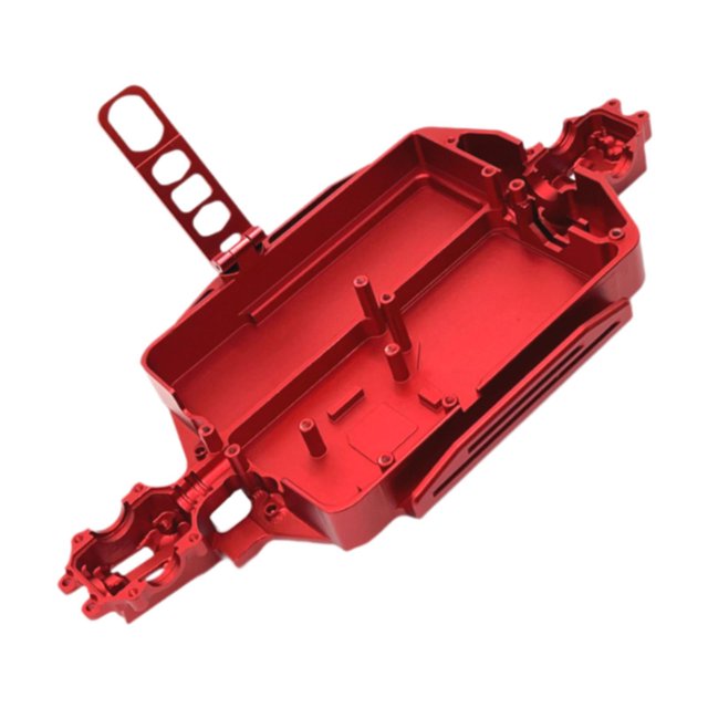 Piezas de repuesto para chasis de coche RC 1/16 Perfecl chasis para 16207 16208 16209 16210 acce rojo