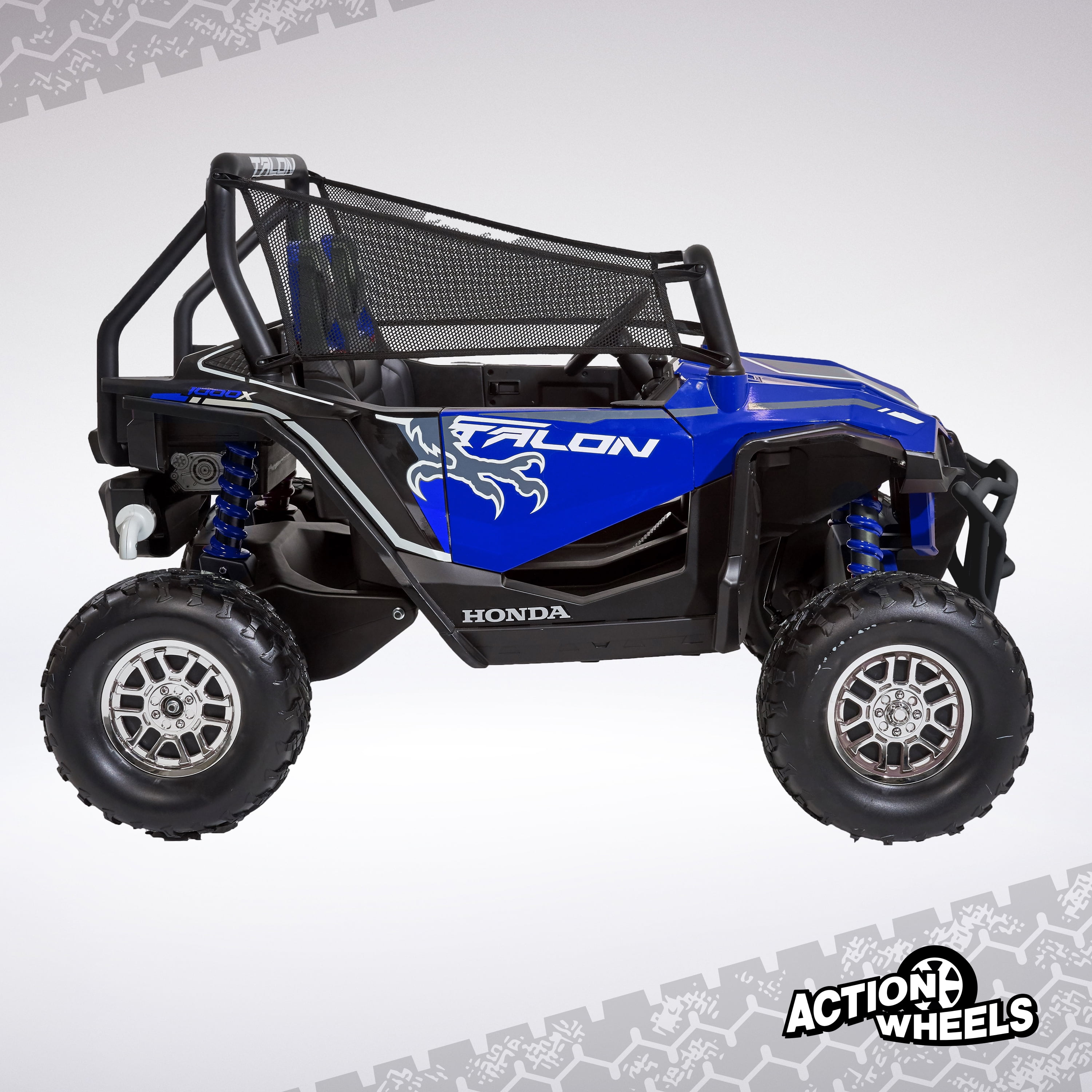 Honda Talon UTV 12-Volt Battery-Powered Ride-On Toy, Black/Red, 1 Count – Officially Licensed