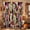 Crimson Red, Olive Green, variant on Boho Middle Century Shower Curtain Set - Extra Long 72" x 96" Washable Bathtub Curtain with 12 Hooks, Abstract Art Face Geometric Vintage Waterproof Fabric Stall Shower Curtains for Bathroom Décor