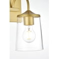 thumbnail image 5 of Living District Avani 1-Light Iron & Glass Bath Sconce in Chrome and Clear, 5 of 7