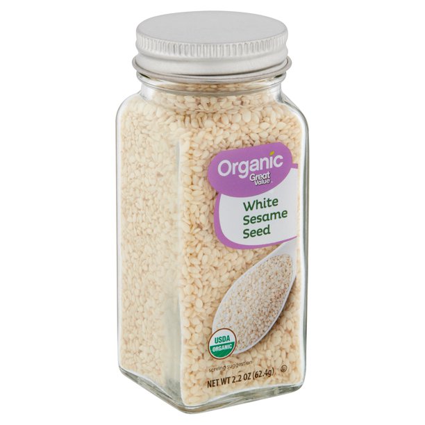 Great Value Organic White Sesame Seed, 2.2 oz