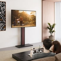 FITUEYES Tall TV Stand Up to 70 inch TVs,Height Adjustment and No Shelf,Black