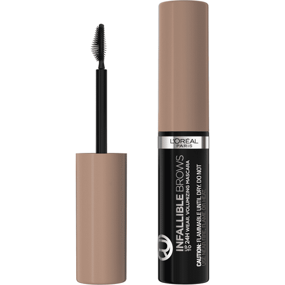 L'Oreal Paris Infallible Volumizing 24H Wear Brow Mascara, 8.0 Light Blonde, 0.13 fl oz