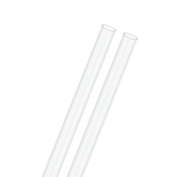 2-Pack Clear Plastic Tube, 5mm[0.2"] ID x 6mm[0.24"] OD High Impact Rigid Polycarbonate Round Pipes [305mm/12IN]