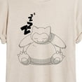 thumbnail image 3 of Pokémon - Snorlax Zzz - Juniors Muscle T-Shirt, 3 of 5