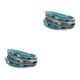 thumbnail image 4 of Brazalete de Cuero leopardo Qarigey 2Conjunto Azul, 4 of 6