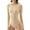 Beige, variant on Women's Long Sleeve Bodysuit Womens Open Back Long Sleeve Flared Bottom Pants Romper Bodycon Jumpsuit Yoga Rompers
