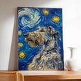 thumbnail image 4 of Hudo Starry Night Irish Wolfhound Canvas Print - Van Gogh Inspired Dog Poster Wall Art Decor, 4 of 5