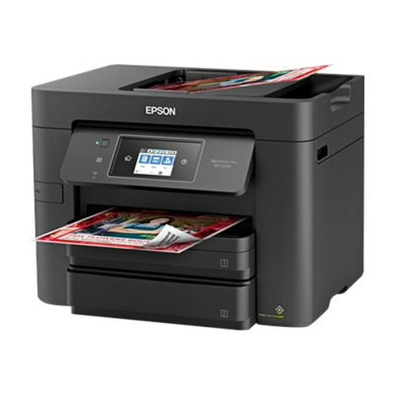 Epson WorkForce Pro WF-3730 Inkjet Multifunction Printer - Color - Copier/Fax/Printer/Scanner - 4800 x 2400 dpi Print - Automatic Duplex Print - 1200 dpi Optical Scan - 500 sheets Input - Fast Etherne