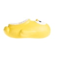 thumbnail image 2 of FOAMWALK Toddler Unisex Novelty Clogs with Faux Fur Lining - Penguin Slippers for Toddler, Yellow, 8, 2 of 9
