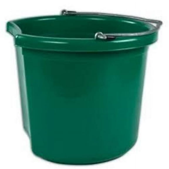 Fortex Industries 1625037 24 qt. Hunter Green Flat Back Bucket