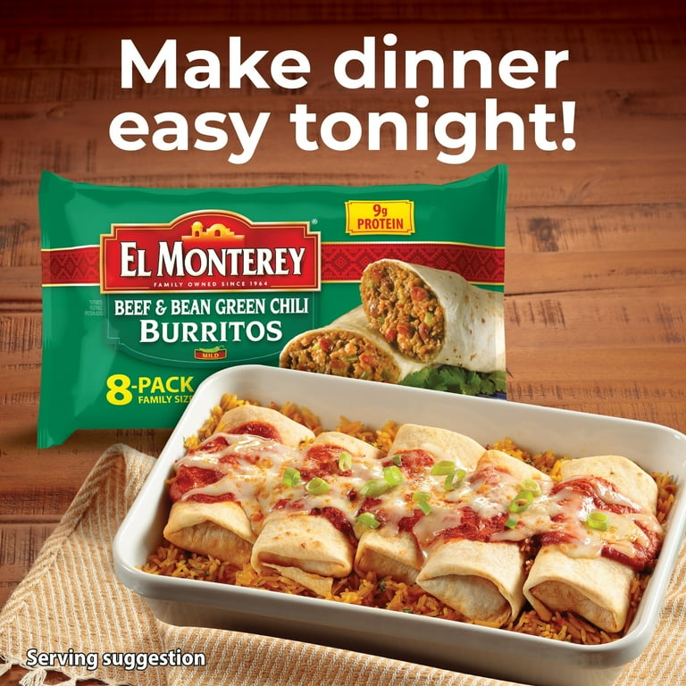 El Monterey Beef & Bean Chimichangas 32 Oz Bag