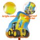 thumbnail image 3 of Globo de película de aluminio para transporte, camión de bomberos, camión de ingeniería, avión, decoración de fiesta de cumpleaños para niño, globo de coche, 3 of 5