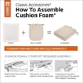 thumbnail image 4 of Classic Accessories Patio Chair Seat and Back Cushion Foams, 44 x 20 x 3 inch, 4 of 17
