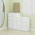 thumbnail image 2 of Furinno Tidur Simple Design 4-Drawer Dresser with Handle, Solid White, 2 of 6