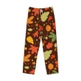 thumbnail image 4 of Xecao Autumn Leaves Men's Straight Lounge Pajama Pants: The Ultimate in Comfortable Sleepwear, 4 of 9