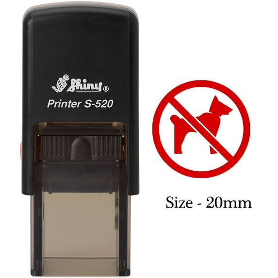 eloria Animal Symbol Red Ink Self Inking Rubber Stamp Office & Commercial Use Office Stationary