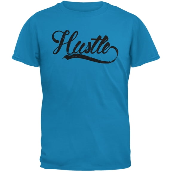 Hustle Sapphire Blue Adult T-Shirt - 2X-Large