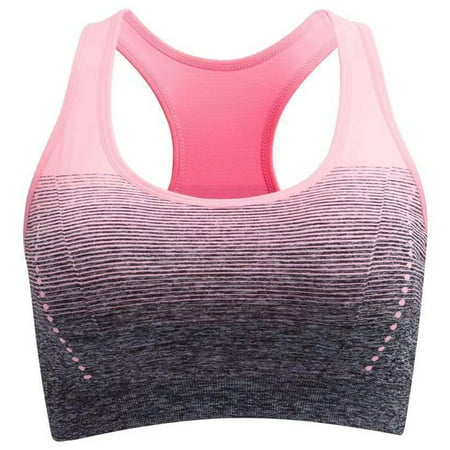 

Women Seamless Sports Bra Gradient H-Back Yoga Bralette Fitness Vest Underwear