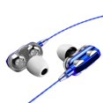 Kuorak A4 Universal Wire Control Double Moving Coil Subwoofer Earphone