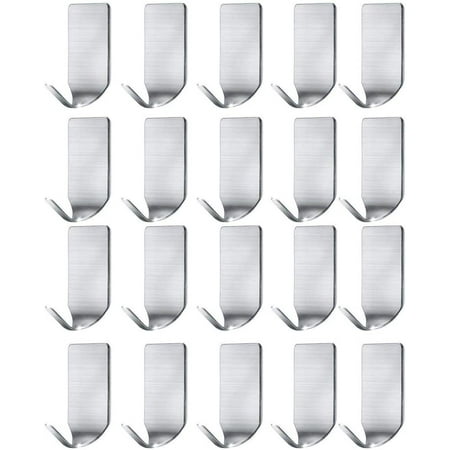 

Small Adhesive Hooks Hat Hooks Organizer for Wall Stainless Steel Ultra Strong Wall Rack Hooks for Hanging Hats Caps K