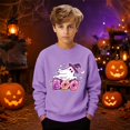 thumbnail image 2 of Likimi Toddler Child Girls Halloween Sweatshirts Hallowmas Ghost Print Crew Neck Sweatshirt For Girls Long Sleeve Autumn Winter Fashion Pullover Size 12-24 Months, 2 of 6