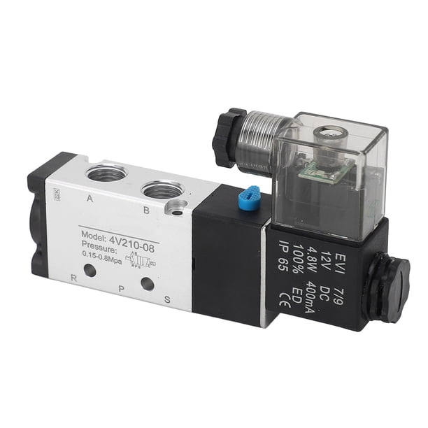 Válvula Solenoide Neumática, Protección IP65 Anillo De Sellado Autohumectante Válvula Solenoide De CC Para Control Electromagnético