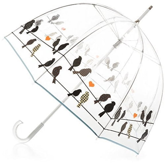 Totes Bubble Umbrella, Birds on a Wire, One Size