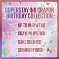 thumbnail image 5 of Maybelline Super Stay Ink Crayon Lipstick, Matte Longwear Lipstick, Happy Birthday!, 0.04 oz., 5 of 9