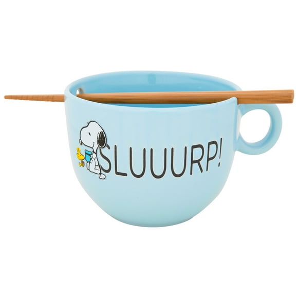 Peanuts Snoopy Sluuurp! Ramen Bowl with Chopsticks
