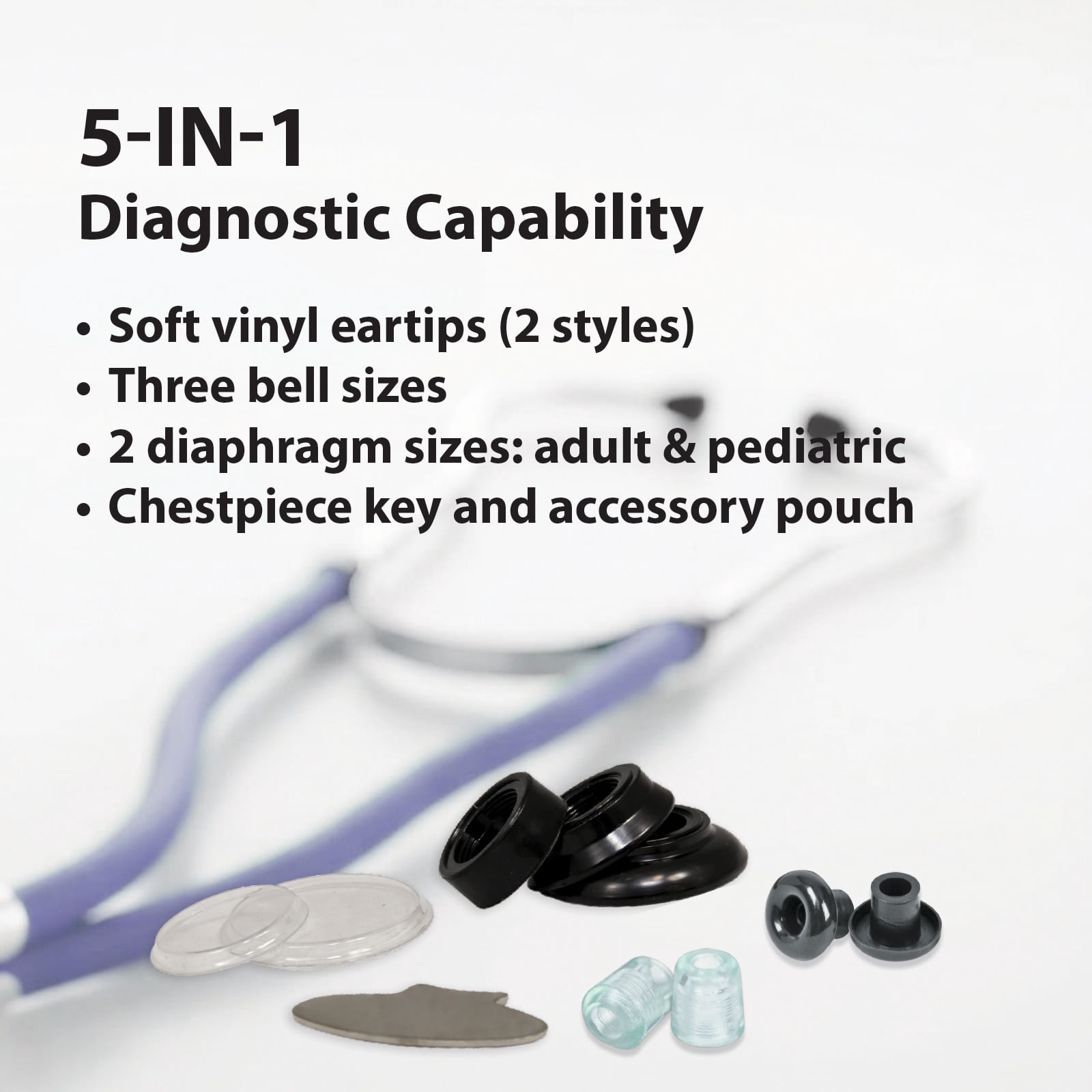 Veridian Healthcare Sterling Series Royal Blue Sprague Rappaport-Type Stethoscope