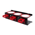 thumbnail image 1 of DOLITY Spray Bottle Rack Holder with 5 Square Hooks for Utility Room Workspace Home red 3 holes, 1 of 9