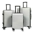 thumbnail image 1 of 3-Piece ABS Hard Shell Luggage Set, 20"/24"/28" Suitcases with Spinner Wheels, Anti-Scratch & Built-In Lock, 1 of 4