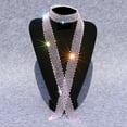 thumbnail image 3 of CSChome Men Tie Men Tie - Long Adjustable Hollow Out Lightweight Dance Stage Show Performance, 3 of 7