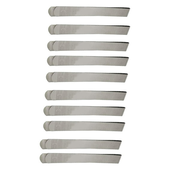 Toystoory Paquete de 10 herramientas de medición de costura, acero inoxidable, protección contra el óxido altamente pulida, Clip de dobladillo De coser