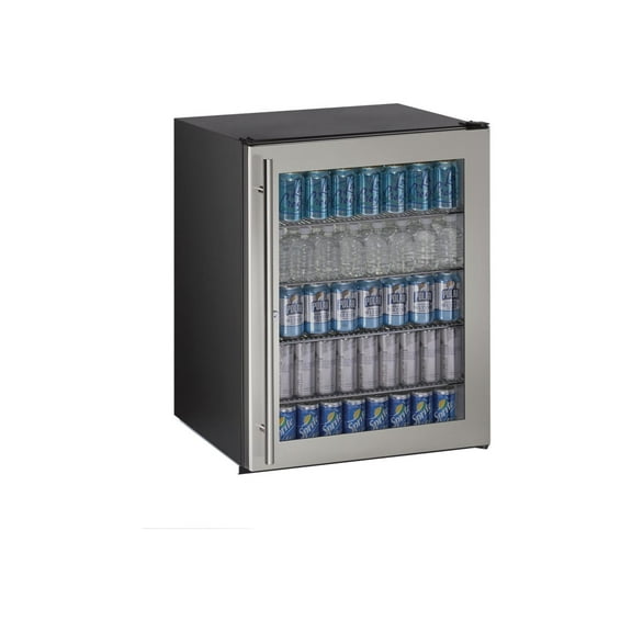 U-Line ADA Series U-ADA24RGLS-13B - Refrigerator - undercounter - niche - width: 24.3 in - depth: 24 in - height: 32 in - 5.4 cu. ft - stainless