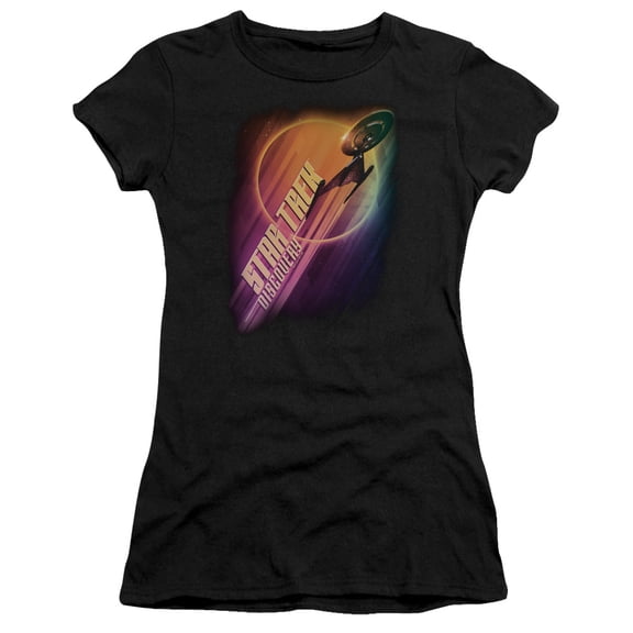 Star Trek Discovery Discovery Ascent Junior Women's Sheer T-Shirt Black